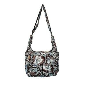 Blue and Brown Vera Bradly Shoulder Handbag - Previously Owned